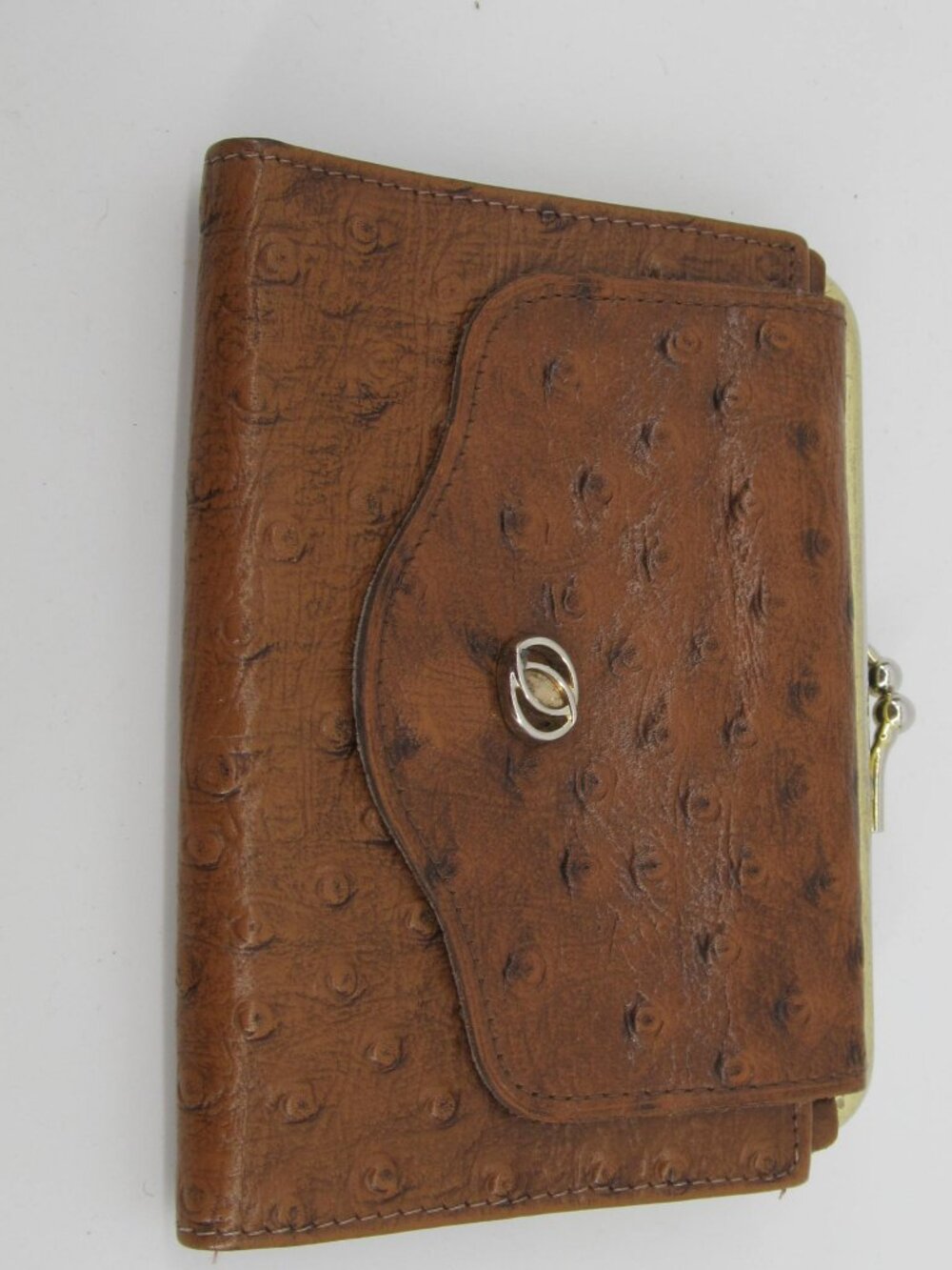 VINTAGE RICO Ladies brown cowhide leather wallet